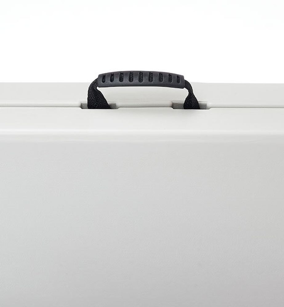 Стол-книжка пластиковый разборный бело-серый