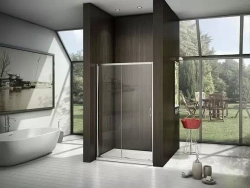 Душевая дверь в нишу Bas Latte WTW-140-C-WE 140*185 с поддоном 3см