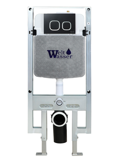 Инсталляция для подвесного унитаза без кнопки WeltWasser  WW AMBERG 497 ST  10000005988