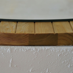 Зеркало настенное круглое Пиафорте из массива сосны