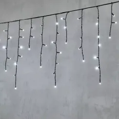 Светодиодная бахрома 4,9*0,5 м., 240 белых LED ламп, черный провод ПВХ, Beauty Led (PIL240-11-2W)