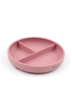 Плоская тарелка в розовом цвете