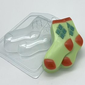 Форма для шоколада пластиковая Носки мужские
