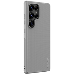 Усиленный противоударный чехол серого цвета (Titanium Gray) от Nillkin для Samsung Galaxy S25 Ultra, серия Super Frosted Shield Pro