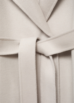 Пальто из шерсти handmade с поясом