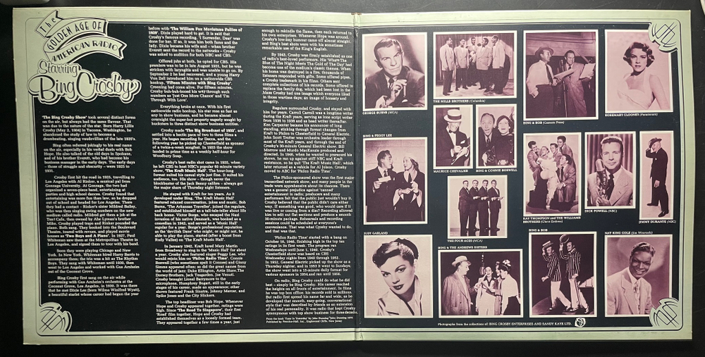 Bing Crosby ‎– The Golden Age Of American Radio (Англия 1978г.)