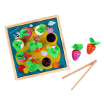 Развивающая игрушка деревянная Рыбалка огорд + рыбки, коробка C-41672