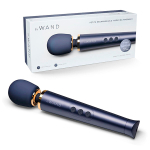 Темно-синий вибратор 25см Le Wand Petite Rechargeable Vibrating Massager LW-007-NAV