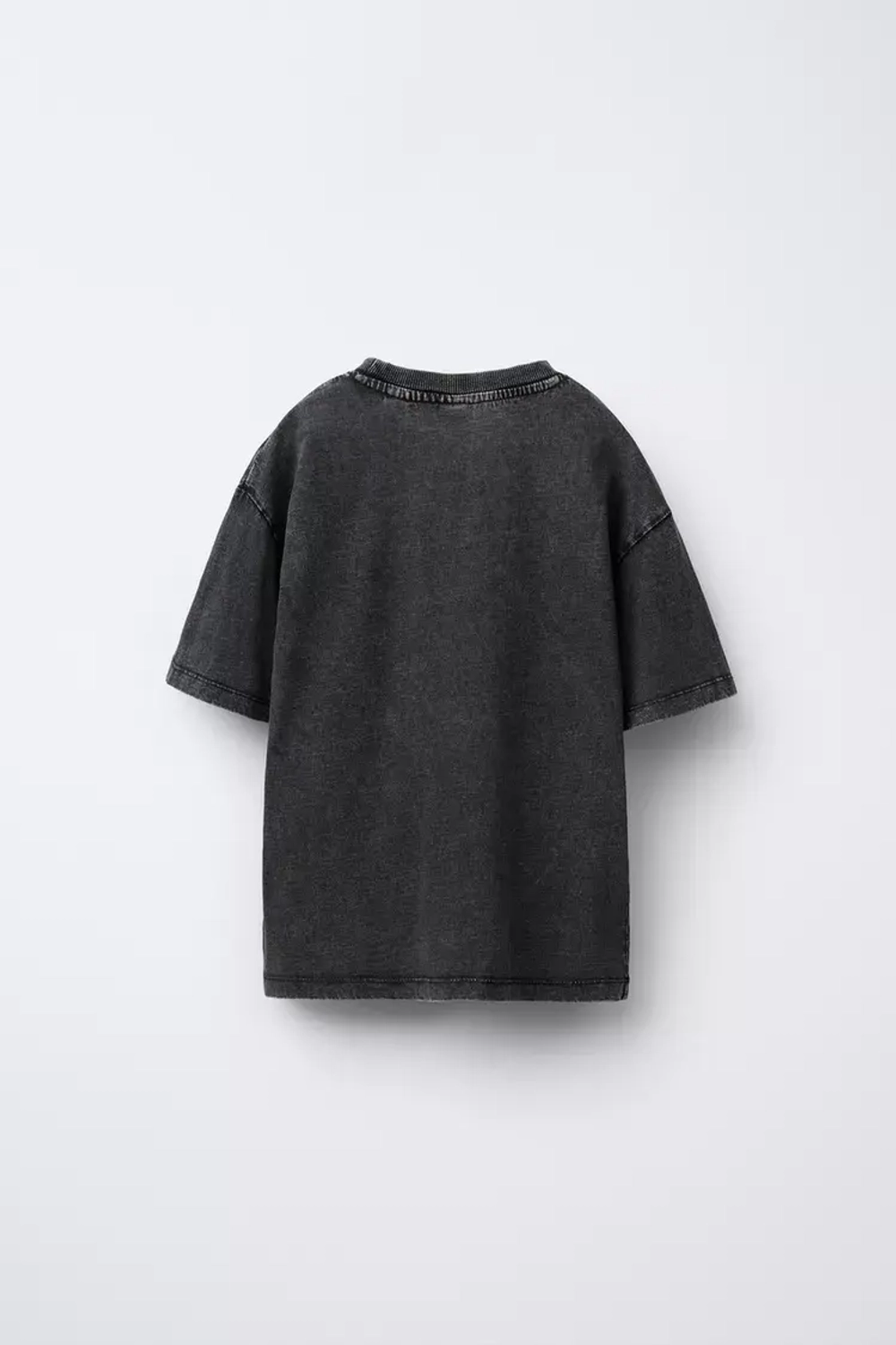 ZARA ФУТБОЛКА С ЭФФЕКТОМ ПОСТИРАННОСТИ ROLLING STONES ©, ТЕМНЫЙ АНТРАЦИТ