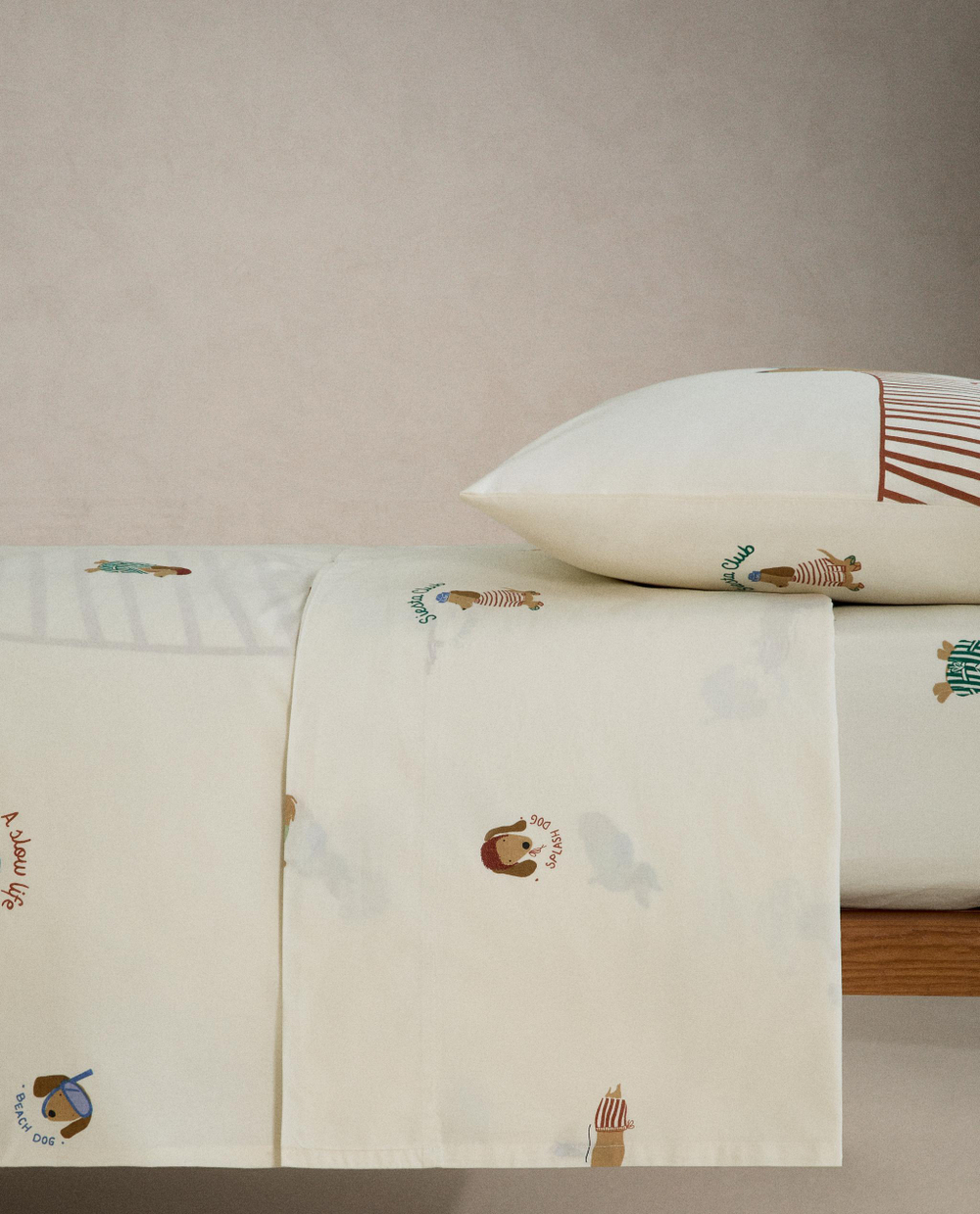 Пододеяльник Zara Home, хлопок 100%, однотонный, 1610/088