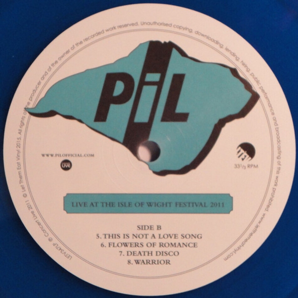 Public Image Limited / Live At The Isle Of Wight Festival 2011 (Limited Edition)(Coloured Vinyl)(2LP)