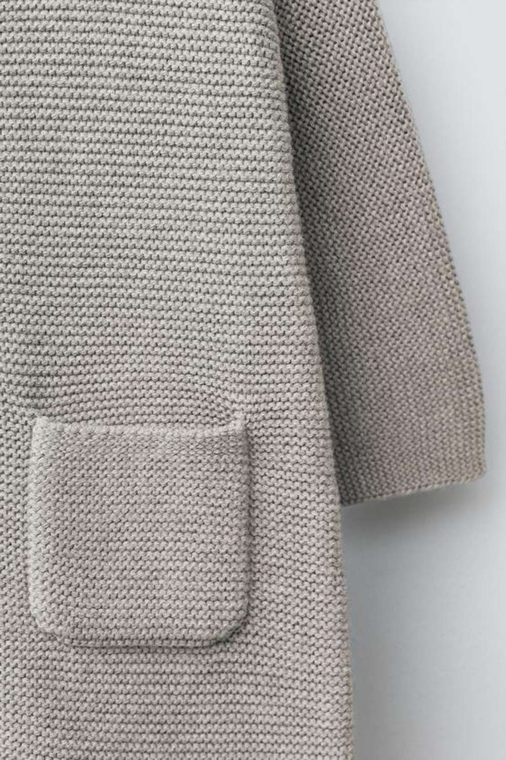 ZARA ВЯЗАНЫЙ КОМБИНЕЗОН LINKS, СВЕТЛО-БЕЖЕВЫЙ