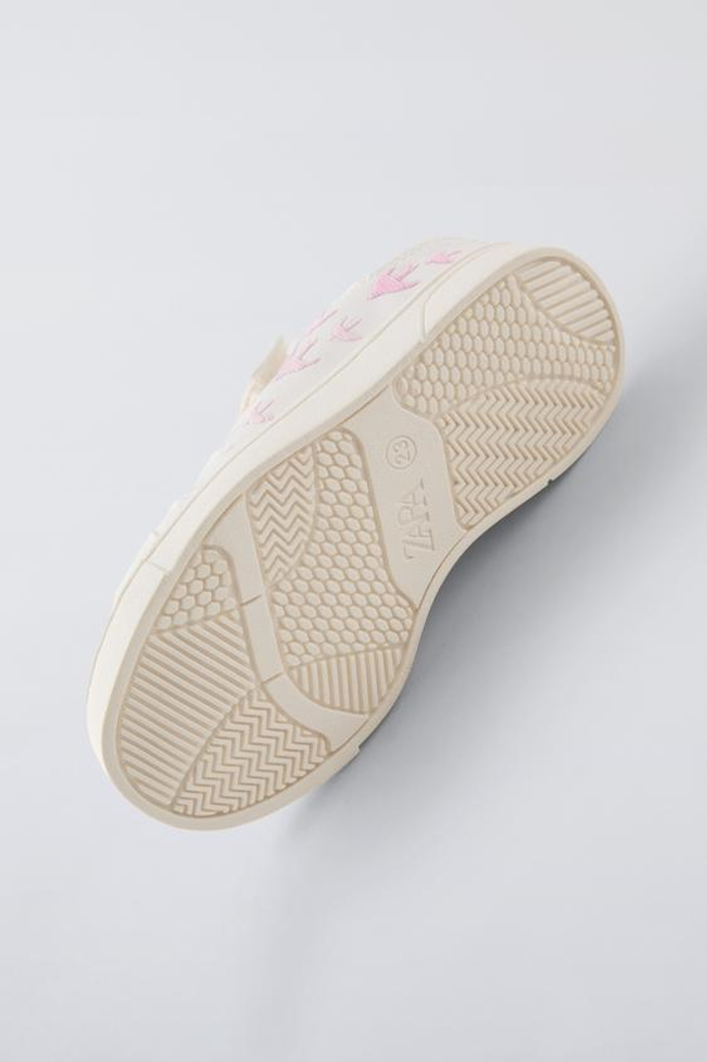 ZARA КРОССОВКИ ИЗ ТКАНИ, БЕЛЫЙ