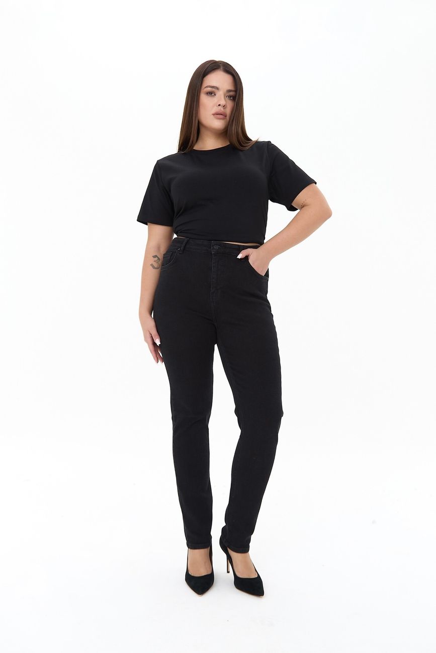 Джинсы skinny fit, черный