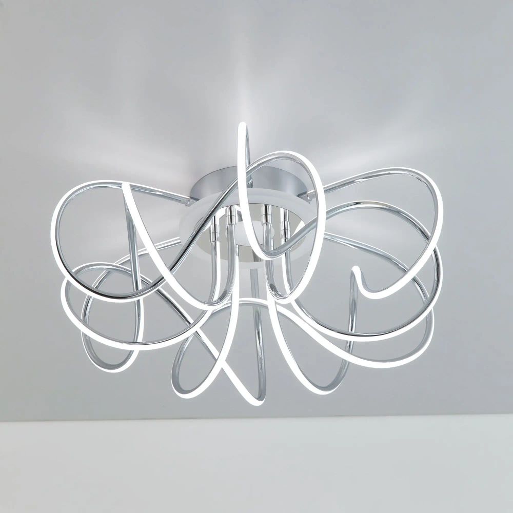 Citilux Джемини Смарт CL229A161E RGB Умная люстра Хром