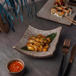 Блюдо прямоугольное 18*17 см h6,5 см Brown Untouched Taiga P.L. Proff Cuisine [1]