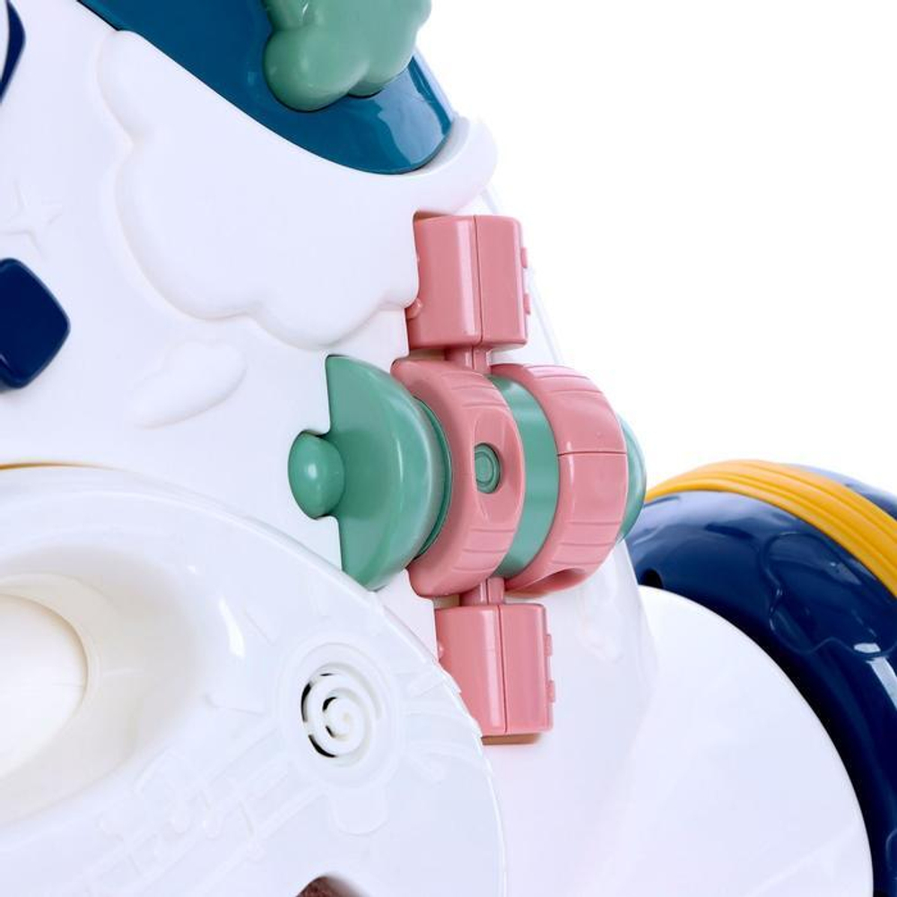 6847617 Каталка-ходунок «Первый транспорт», звуковые и световые эффекты, цвет синий