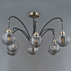 Люстра на штанге ILLUMICO  IL0433-8PSQ-79 BK AB