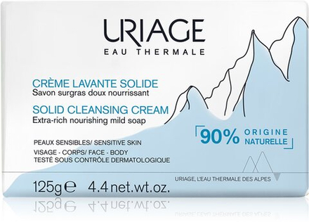 Uriage Hygiene Creme Lavante Solide - нежный очищающий крем с термальной водой /  z francouzských Alp 125  g  / GTIN 3661434008818