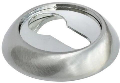 Накладка на евроцилиндр MH-KH никель матовый/хром