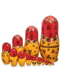 Народные промыслы МР-10/13 Матрешка 15-кукольная (Семеновская)