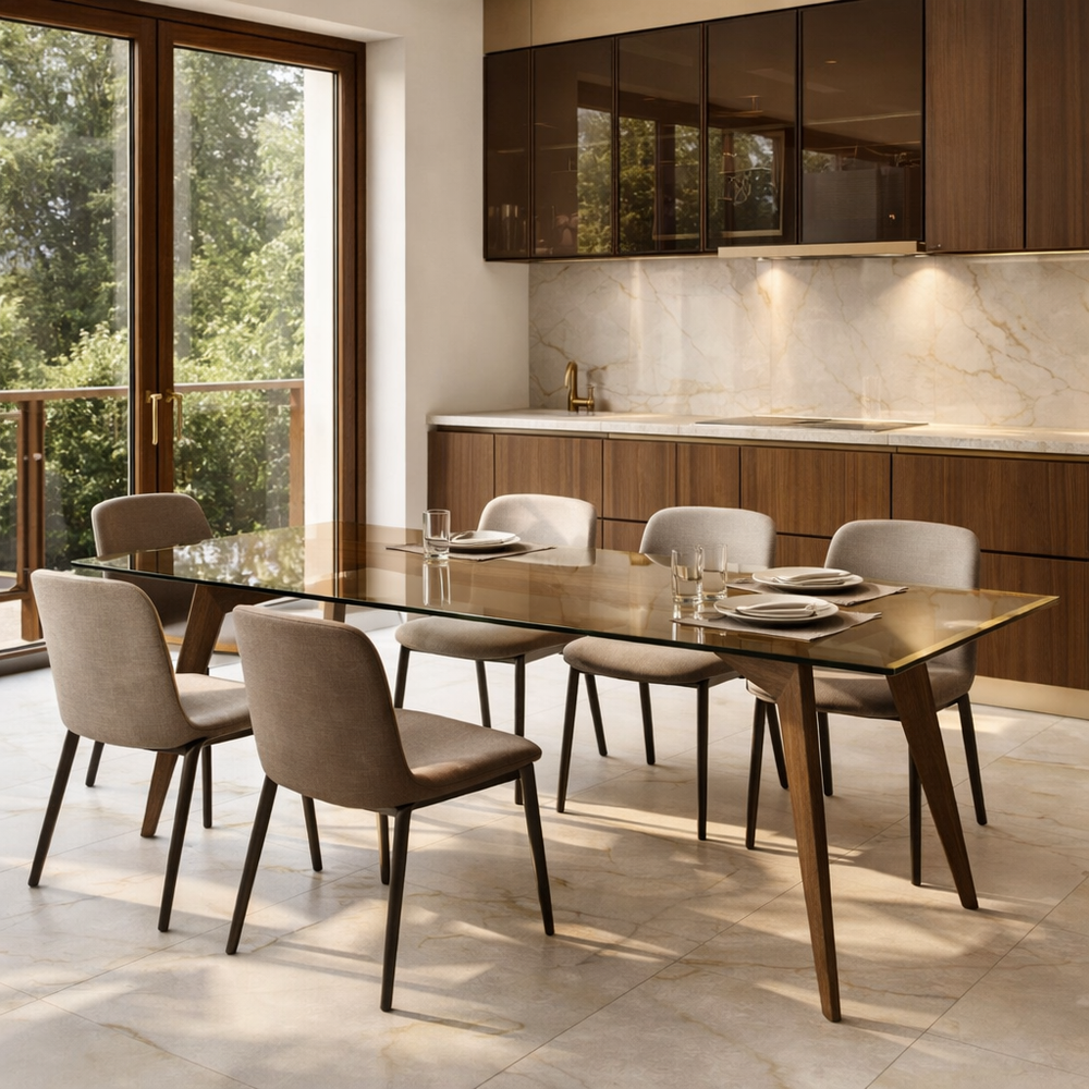 Дизайнерский стол STRIPE WOOD 200