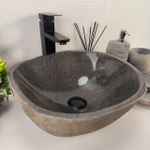 Раковина из речного камня RS-64873 38*36*15 0855