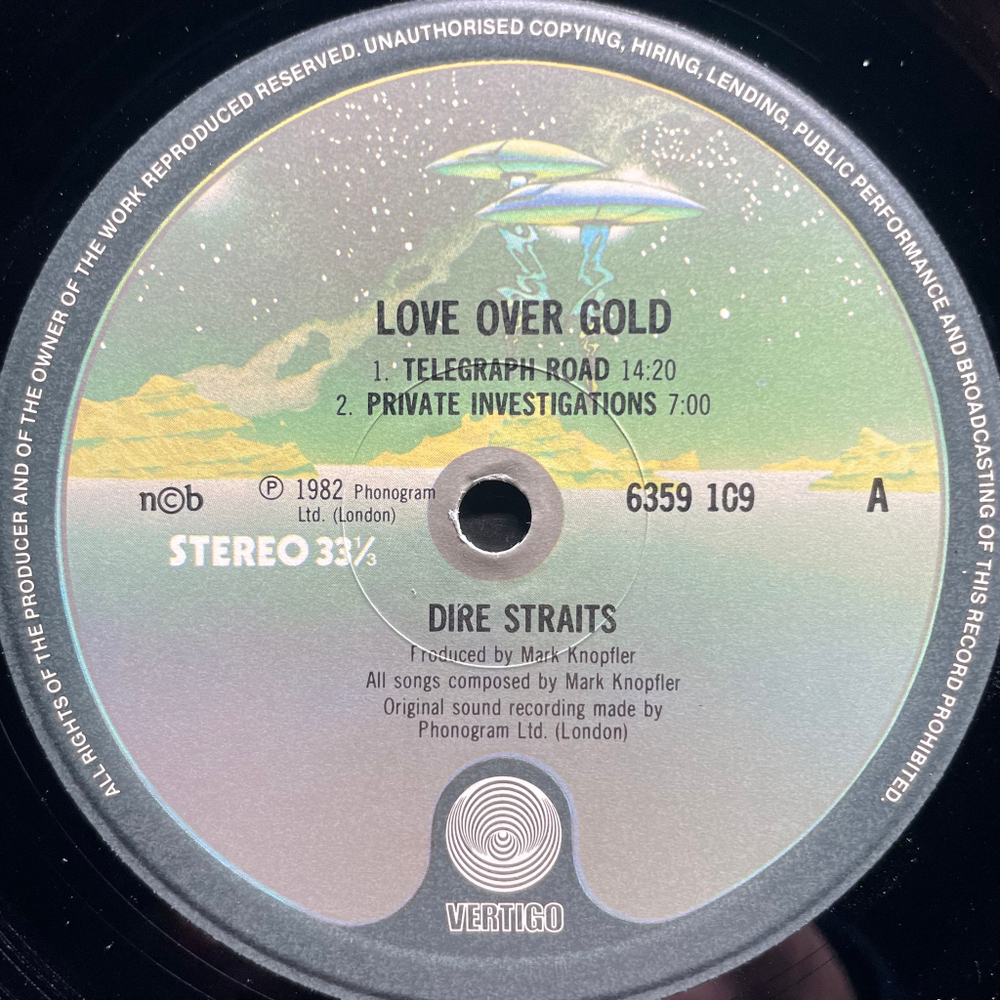 Dire Straits ‎– Love Over Gold (Скандинавия 1982г.)
