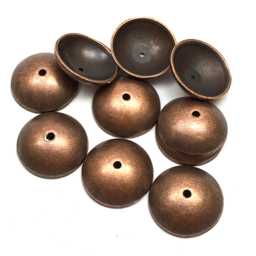 Шапочки для бусин 13х4 мм (10 шт), под медь