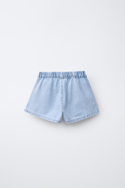 ZARA ДЖИНСОВЫЕ ШОРТЫ, ГОЛУБОЙ