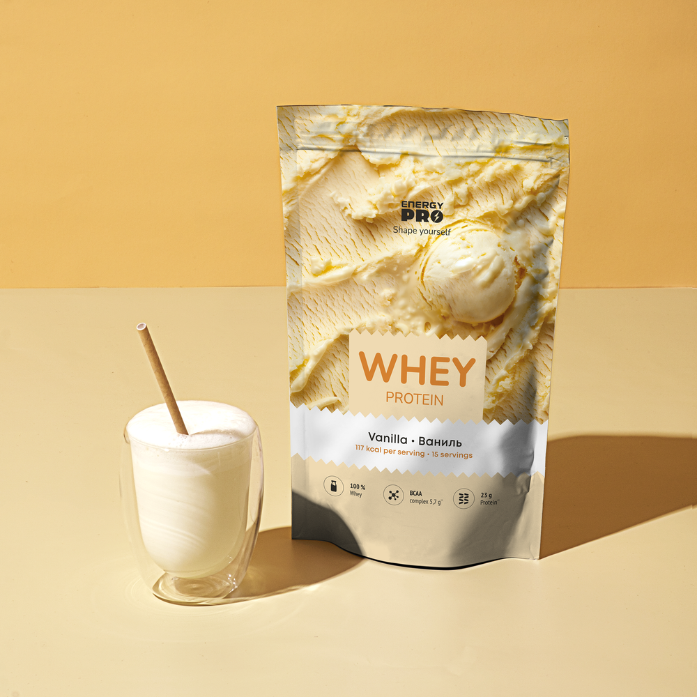 Energy PRO Whey Protein Протеин с BCAA "Ваниль" 450гр, 15 порций
