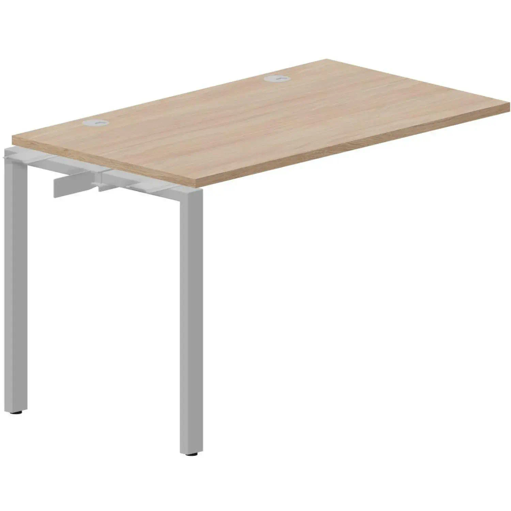 Стол - приставка STRIKE 2гром. 1180х680 STNPG127OWAL Дуб св.,опора Алюминий