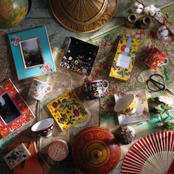 Wedgwood Чайная чашка Wonderlust 180 мл с блюдцем Oriental Jewel