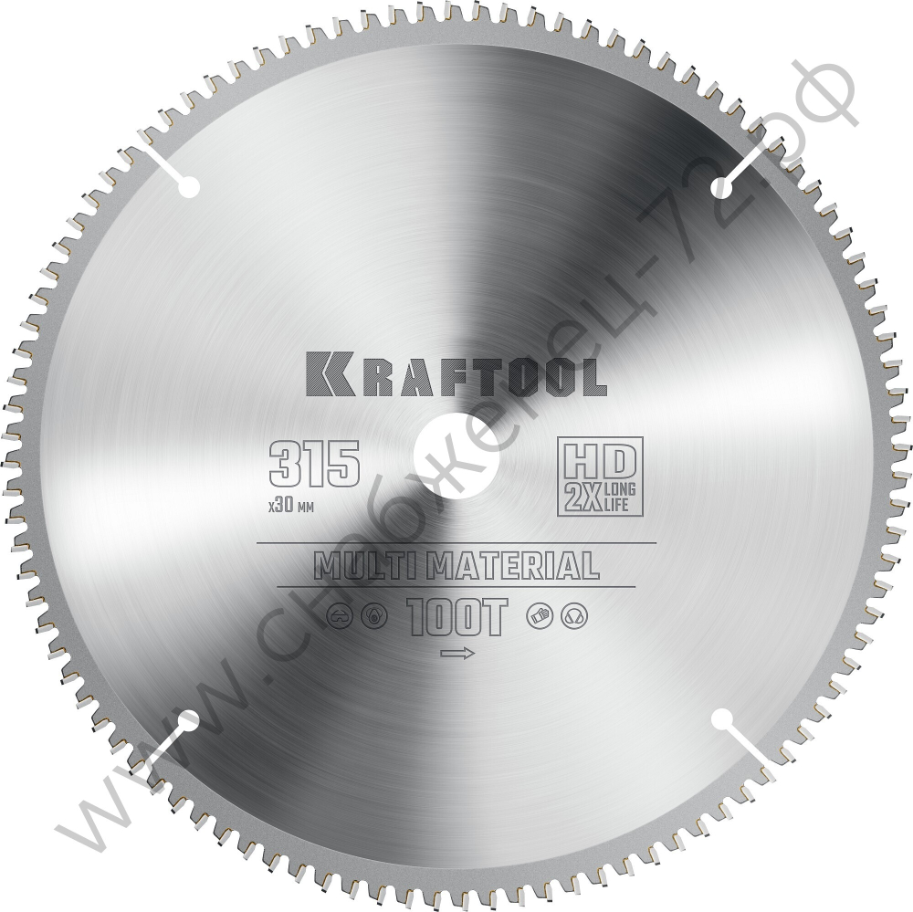 KRAFTOOL Multi Material 315х30мм 96Т, диск пильный по алюминию