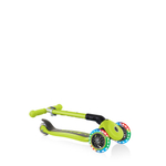 Детский 3-колесный самокат GLOBBER Junior Foldable Lights, зелёный