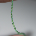 Шпинель синтетическая с эффектом иризации, оттенок "Яблоко", 3мм, шар, микроогранка