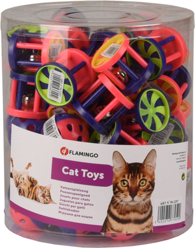 Набор пластиковых игрушек для кошки, в наборе 60 шт, Flamingo