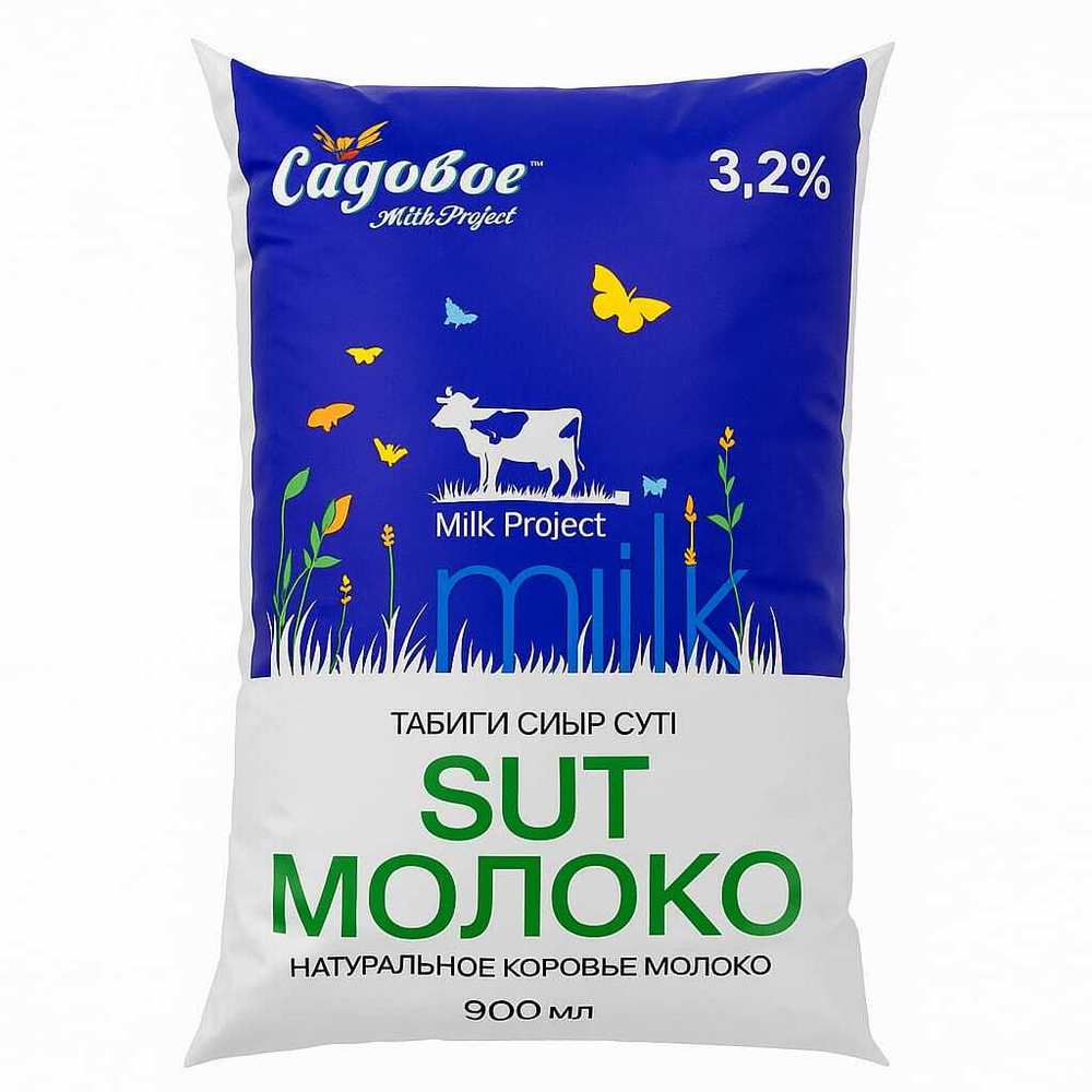Молоко Садовое 3,2 % 900 мл тфа