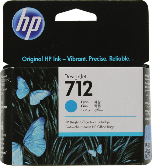 Картридж HP 3ED67A (№712) Cyan для HP DesignJet Т210/230/250/630/650