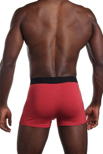 Трусы-боксеры в крапинку из высококачественного хлопка (Размер: XXXL) (Цвет: красный)