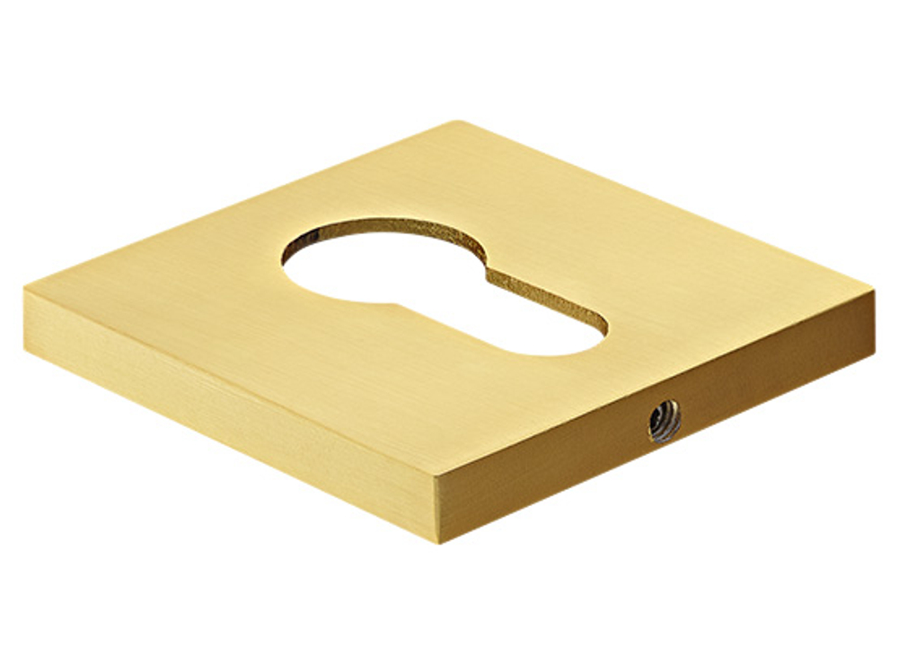 Накладка MORELLI MH-KH-S6 на евроцилиндр FTG итальян.мат.золото квадрат. розетка 6 мм