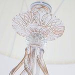 Торшер с абажуром белый с золотом 01003/1 белый с золотом