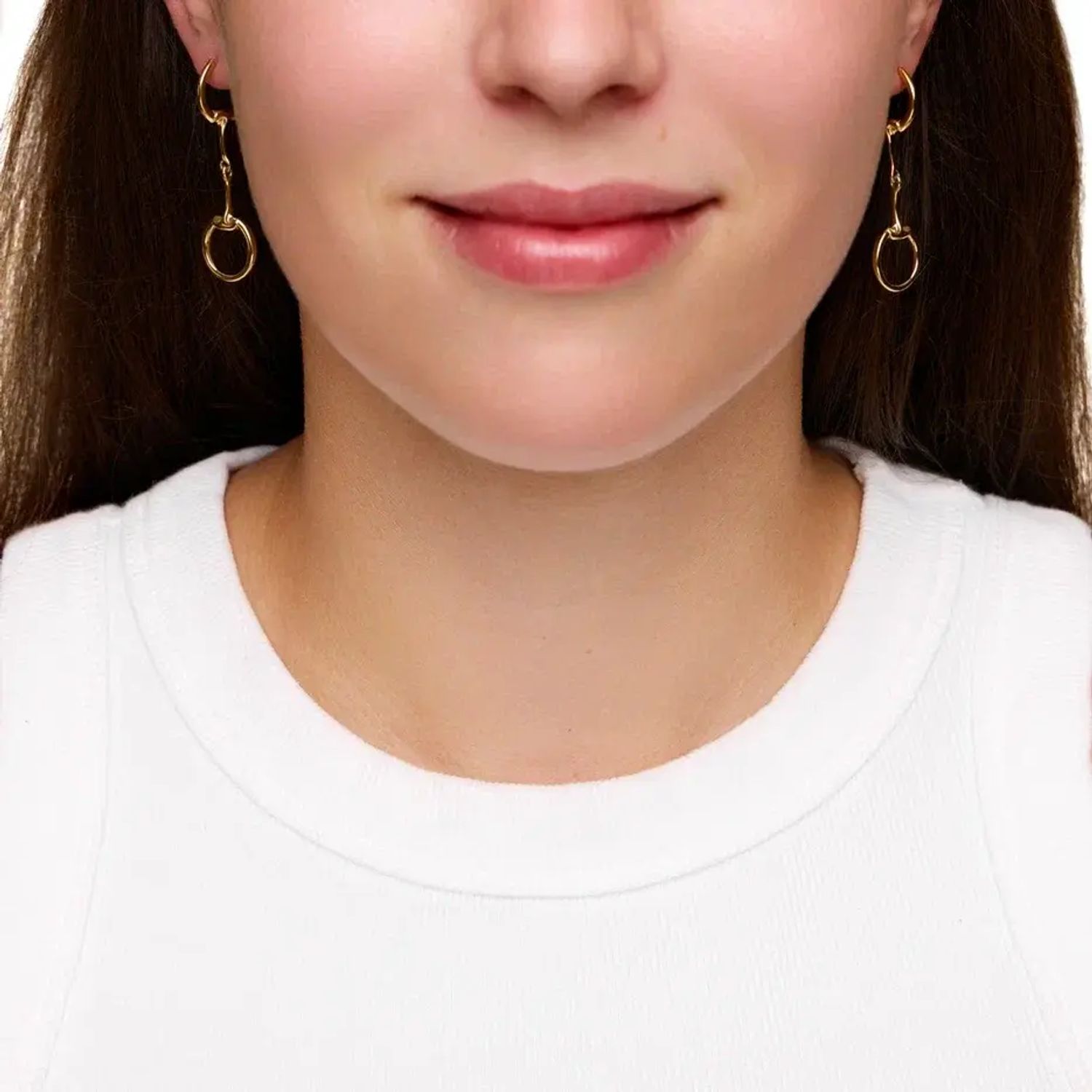 Серьги Snaffle Bit Earrings - Gold