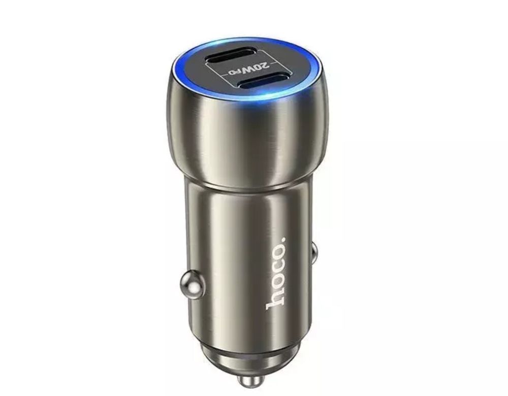 Автомобильное зарядное устройство Hoco Z48 Output Type-C 20W-Серый