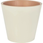 Горшок для цветов London 320 мм, 15,7л на колесиках Сливочный