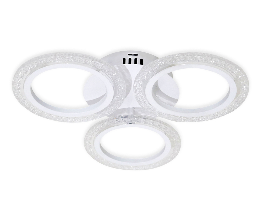 Потолочный светодиодный светильник с пультом FA4050/3 WH белый 4200K/3000/6400K 30W D490*65 (ПДУ ИК)