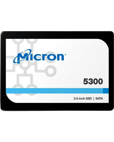 Micron 5300PRO 960GB SATA 2.5" 3D TLC R540/W520MB/s MTTF 3М 95000/35000 IOPS 2628TBW SSD Enterprise Solid State Drive, 1 year, OEM