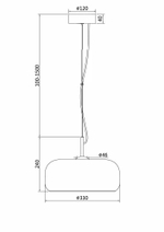 Подвесной светодиодный светильник Maytoni Madmen MOD127PL-L6BR