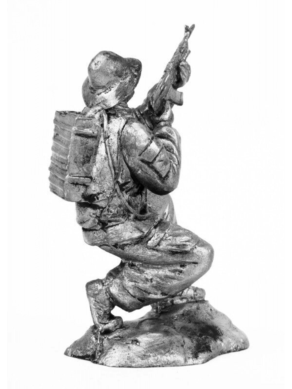 Оловянный солдатик Афганец с автоматом