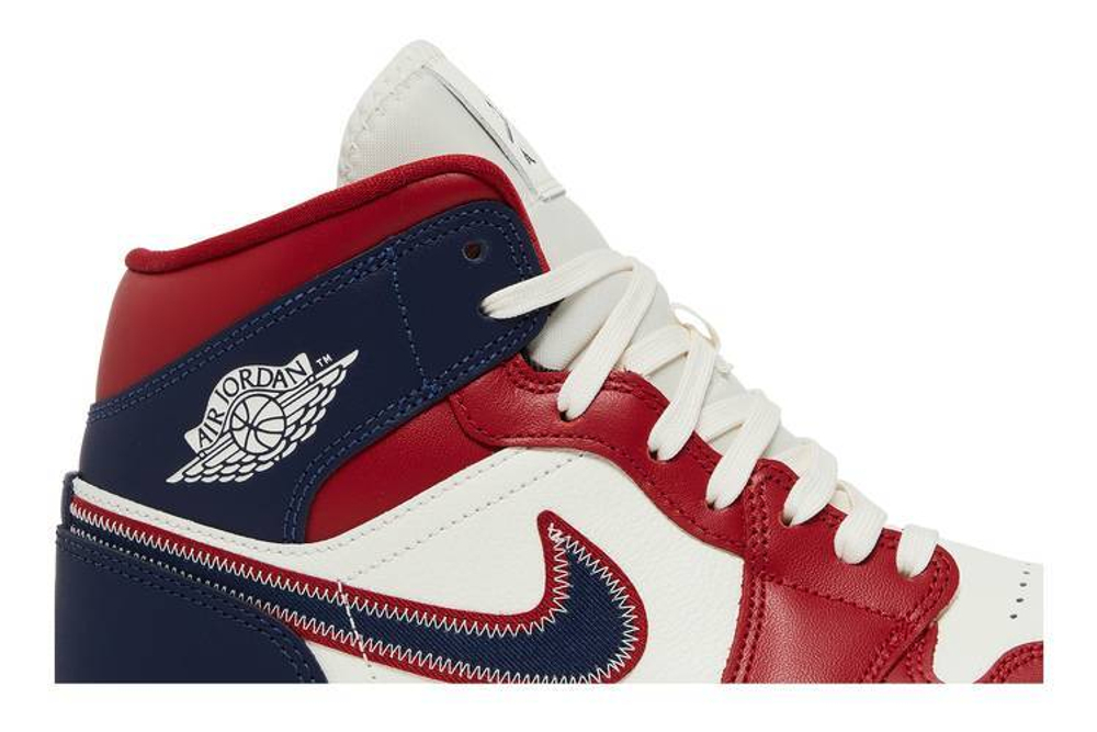 Кроссовки Jordan Air Jordan 1 Mid "Usa 2.0" (Женская размерная сетка)